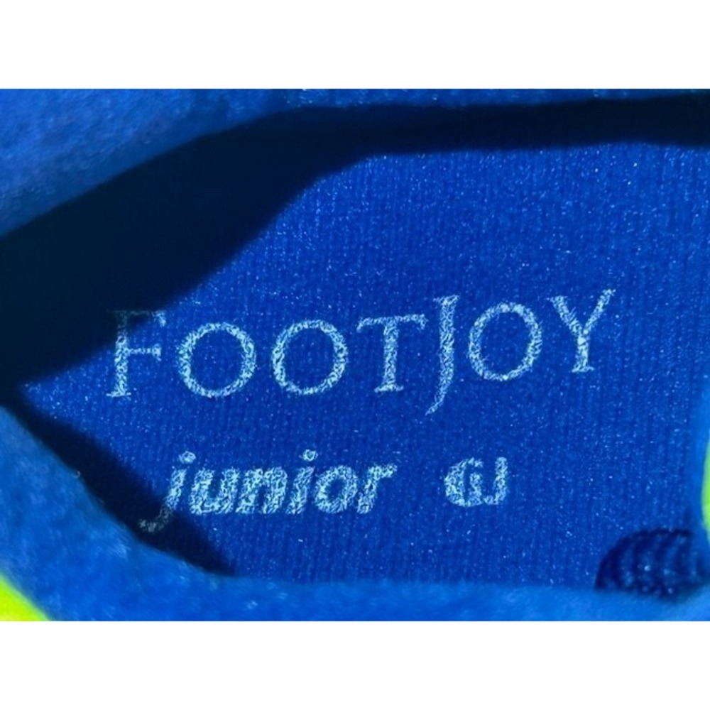 FootJoy Girls Junior Spikeless Golf Shoes Lime/Sapphire‎ NIB (48208) - Size 5M - Picture 10 of 13
